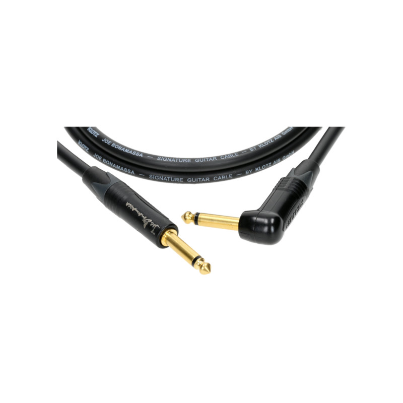 Кабель инструментальный KLOTZ JOE BONAMASSA GUITAR CABLE ANGLED 3M