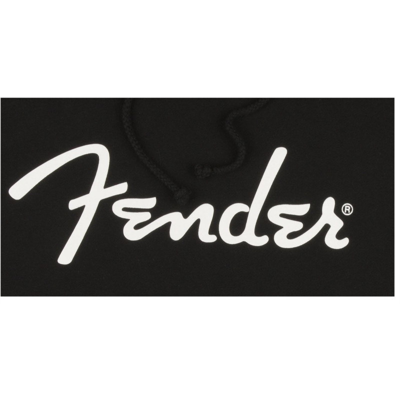 FENDER HOODIE SPAGHETTI LOGO BLACK XL Толстовка