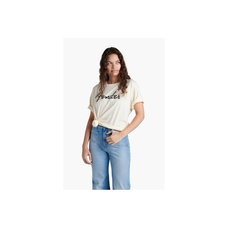 FENDER T-SHIRT SPAGHETTI LOGO OLYMPIC WHITE M Футболка