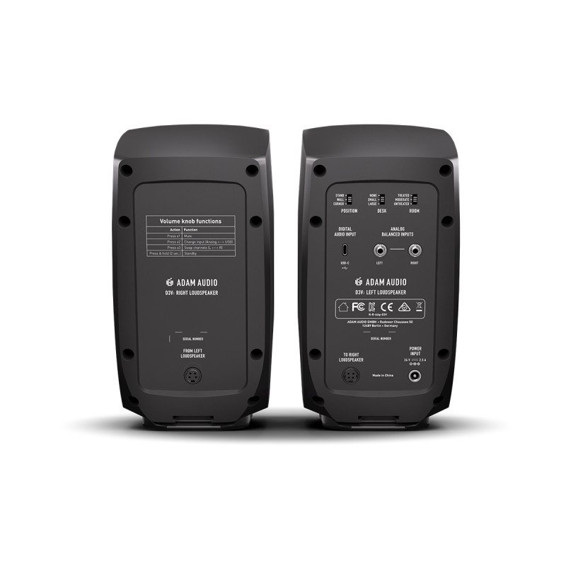 ADAM AUDIO D3V Black Студійний монітор