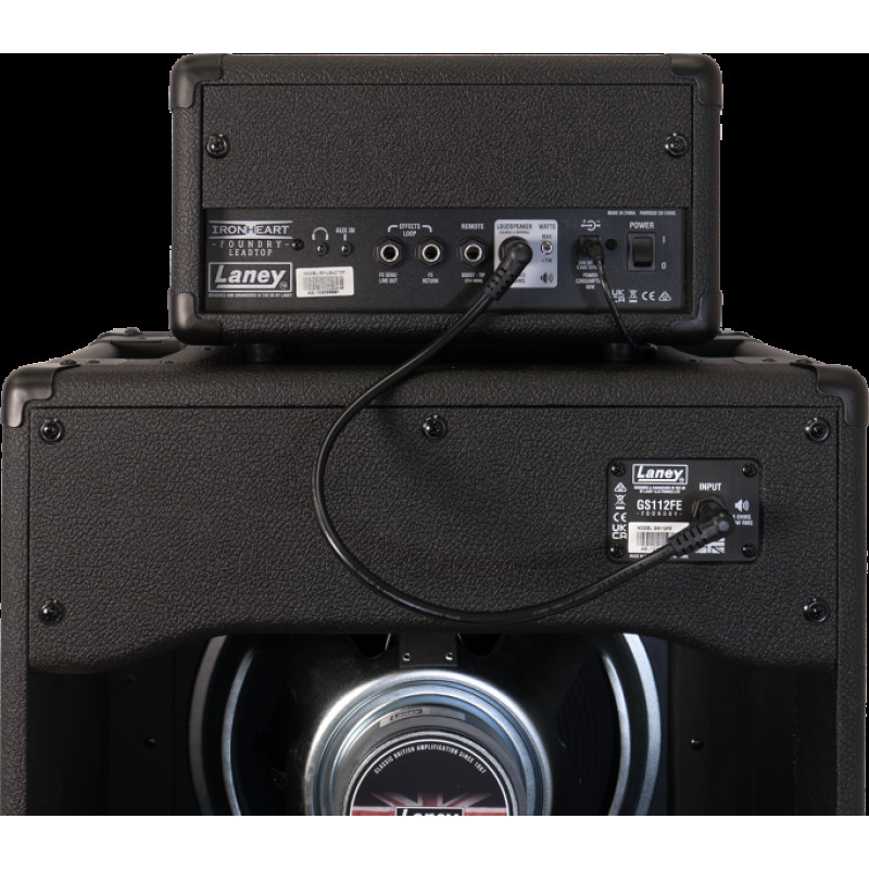 LANEY IRF-LEADRIG112 Комплект гітарний стек 60Вт: голова IRF-LEADTOP + кабінет GS112FE, серія IRONHEART FOUNDRY