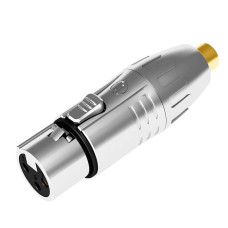 SEETRONIC MA3FRF Адаптер XLR 3-pin «мама» – RCA гніздо, золочені контакти
