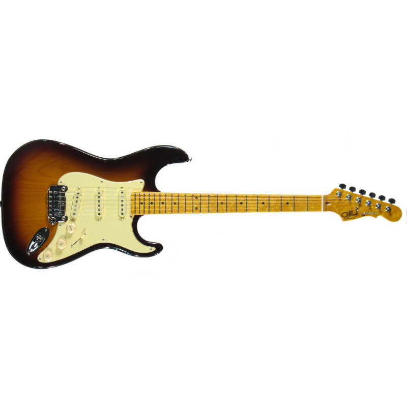 G&L LEGACY (Tobacco Sunburst, maple, 3-ply Vintage Creme). №CLF51000 Электрогитара