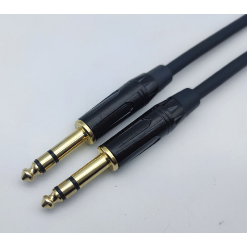 4ALL AUDIO 6.35 TRS - 6.35 TRS Stereo 1M Готовий стерео інструментальний кабель 1 м