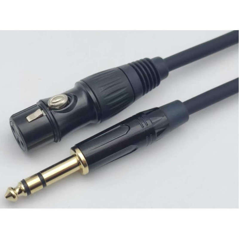 4ALL AUDIO XLR F - 6.35 TRS Stereo 2M Мікрофонно-лінійний стереокабель 2 метри