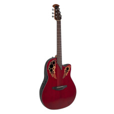 OVATION Celebrity Elite CE44 Mid Cutaway Ruby Red Акустична гітара з датчиком