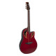 OVATION Celebrity Elite CE44 Mid Cutaway Ruby Red Акустична гітара з датчиком
