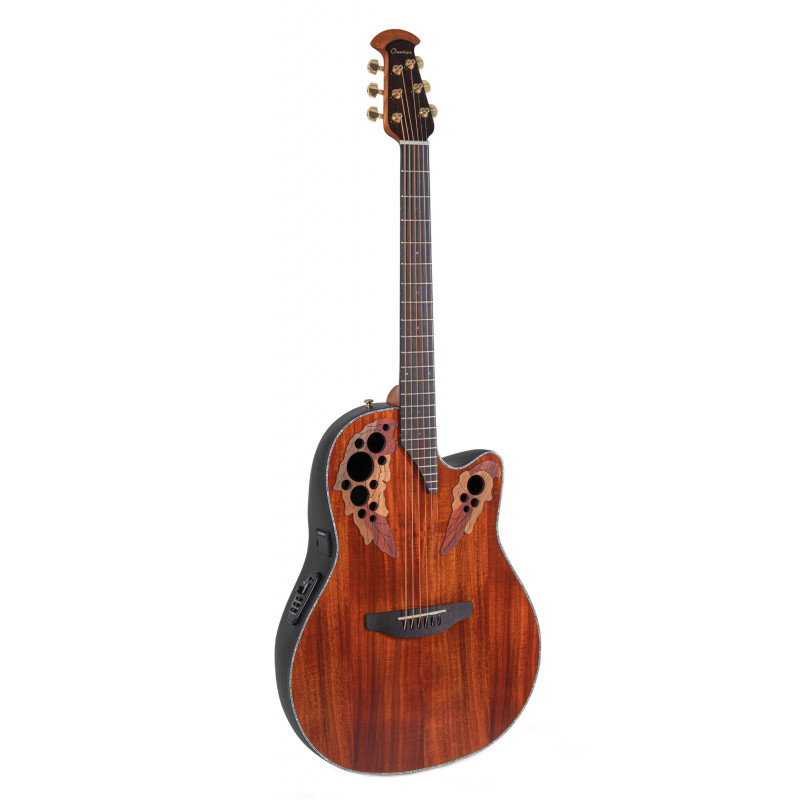 OVATION Celebrity Elite CE44P Mid Cutaway Firgured Koa Акустична гітара з датчиком