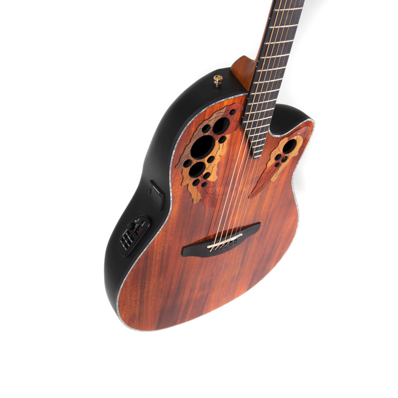 OVATION Celebrity Elite CE44P Mid Cutaway Firgured Koa Акустична гітара з датчиком