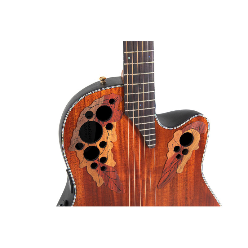 OVATION Celebrity Elite CE44P Mid Cutaway Firgured Koa Акустична гітара з датчиком