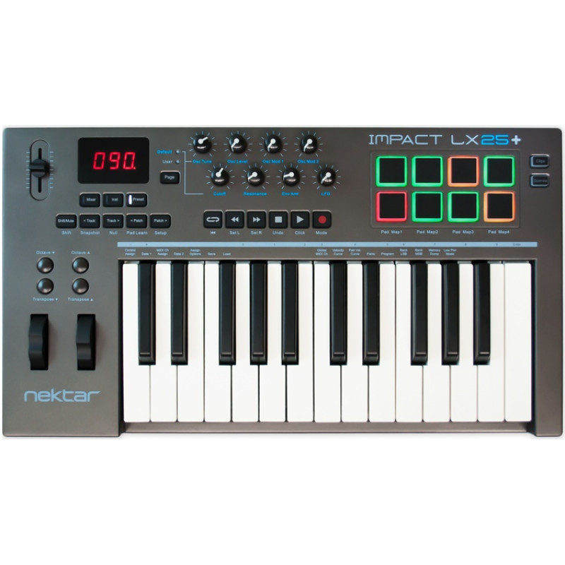 NEKTAR IMPACT LX25+ Компактний USB MIDI-контролер 25 клавіш з педами