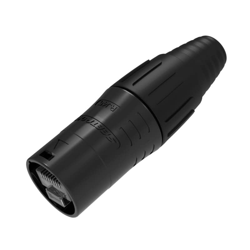 SEETRONIC SE8MC-1-B-NEW Захищений RJ45 кабельний роз'єм male etherCON чорний