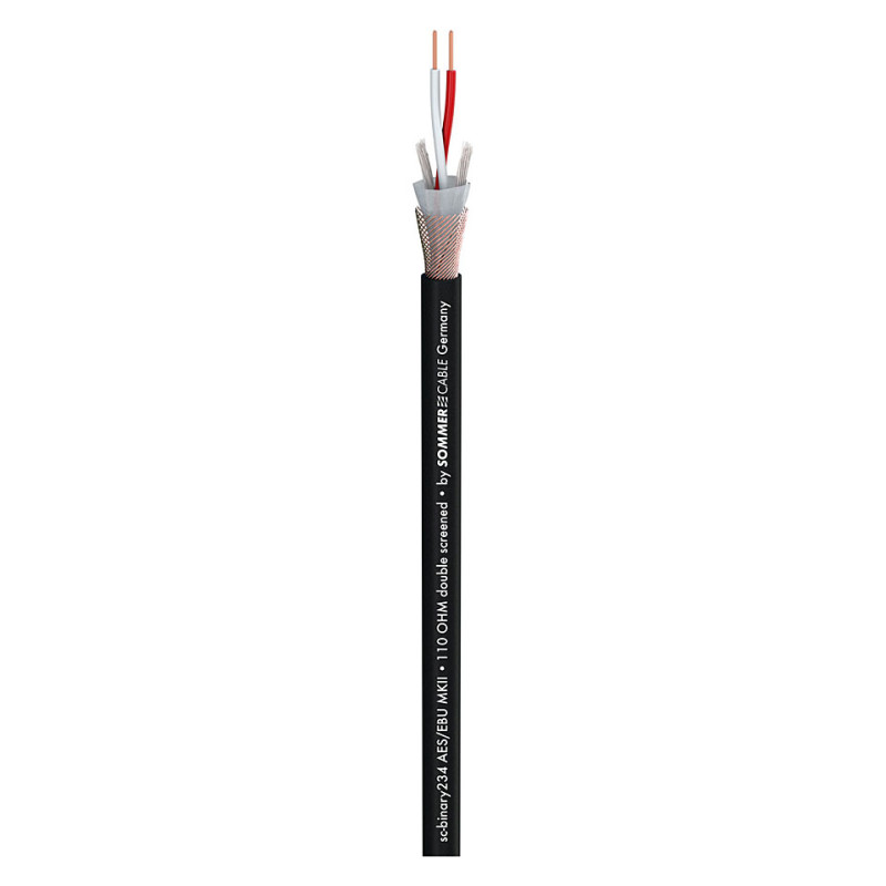 SOMMER CABLE 520-0051 BINARY 234 DMX Цифровий DMX кабель 2x0,34 мм², чорний