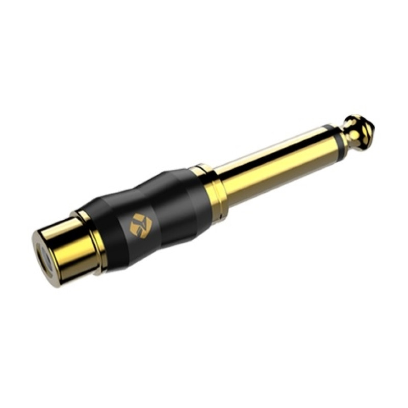 Переходник Roxtone RA2JPF 6.3mm jack mono male (папа) - RCA female (мама)