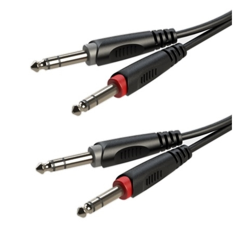 Готовий аудіокабель Roxtone RACC200L03, 2х2x0.14 кв. мм, вн. діаметр 4x8 мм, 0,3 м