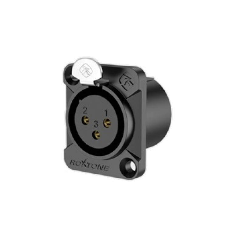 Роз'єм Roxtone RX3FD-BG XLR панельний female (мама)