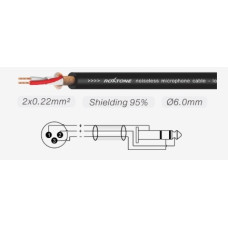 Готовий мікрофонний кабель Roxtone SMXJ260L10, 2x0.22 кв.мм, вн.діаметр 6 мм, 10 м