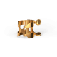 D`ADDARIO H-LIGATURE & CAP FOR TENOR SAXOPHONE Gold-Plated