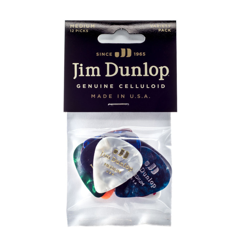DUNLOP CELULLOID PICK MEDIUM VARIETY PACK Медіатори