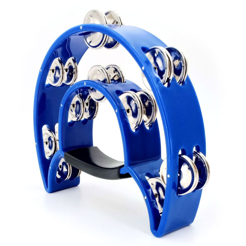MAXTONE 818 Dual Power Tambourine (Blue)