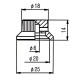 PAXPHIL NS007 CR HAT CONTROL KNOB SCREW TYPE (CHROME)