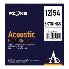 FZONE AT105 ACOUSTIC BRONZE (12-54) Струны для акустической гитары
