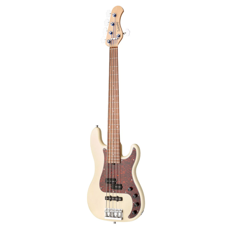 SADOWSKY MetroLine 21-Fret Hybrid P/J Bass, Alder, 5-String (Solid Olympic White High Polish) Бас-гітара
