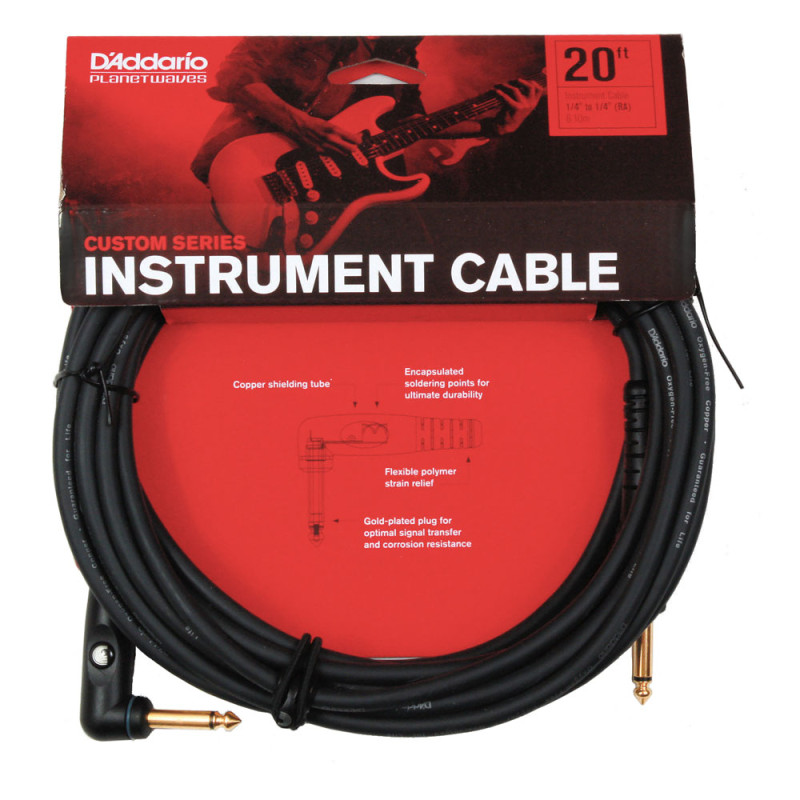 D'ADDARIO PW-GRA-20 Custom Series Instrument Cable (6m)