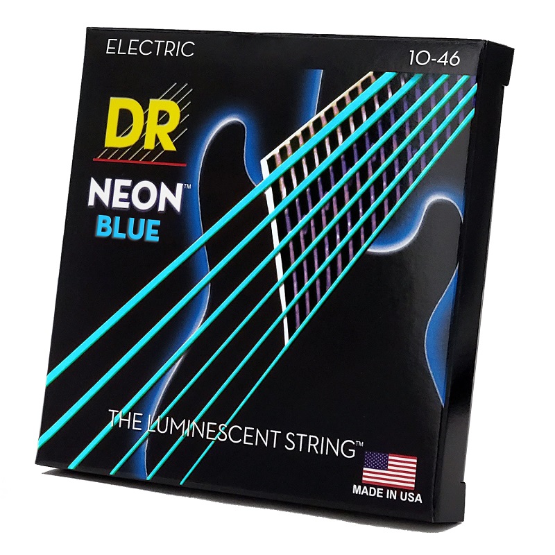 DR Strings NEON Blue Electric - Medium (10-46)
