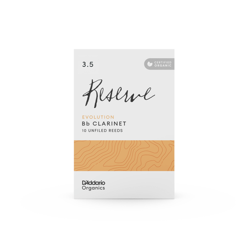 D'ADDARIO Organic Reserve Evolution Bb Clarinet #3.5 - 10 Pack