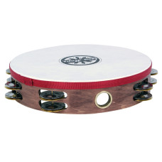 GON BOPS HEADED WOOD TAMBOURINE DOUBLE ROW JINGLES