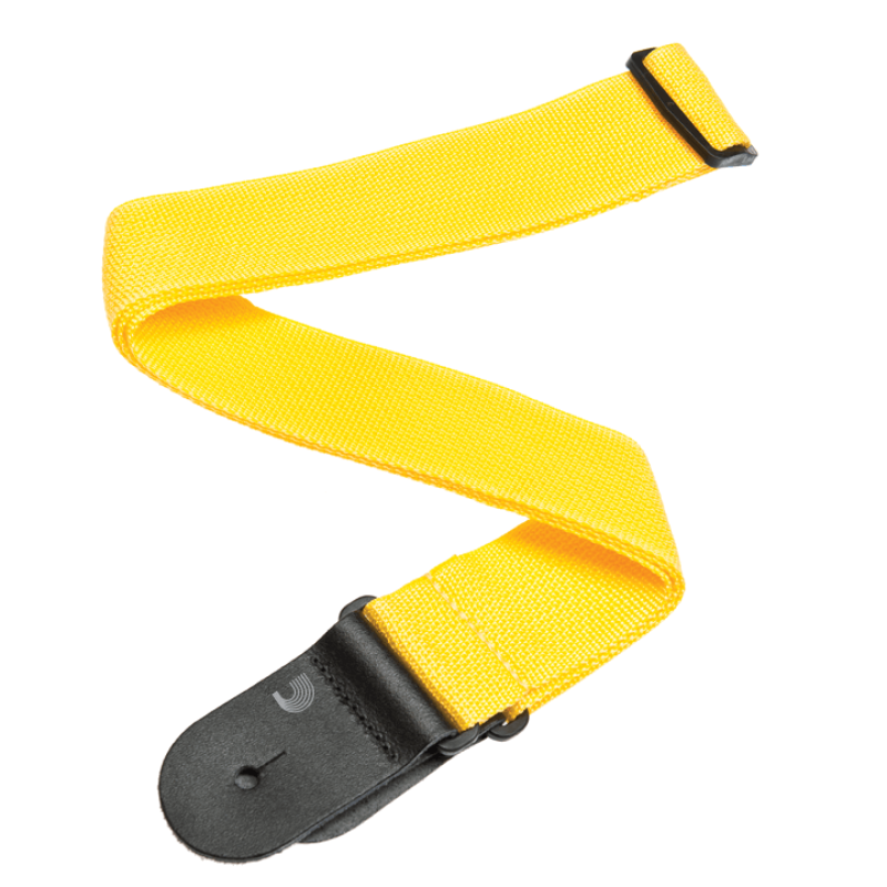 D`ADDARIO PWS110 POLYPRO GUITAR STRAP (YELLOW)