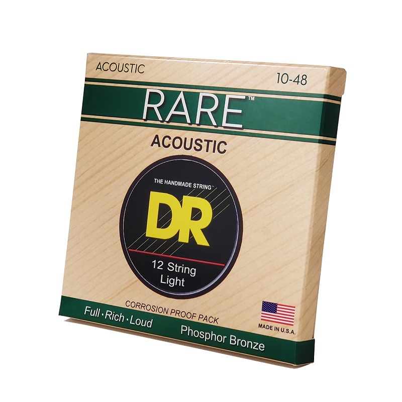 DR STRINGS RARE Acoustic Phosphor Bronze - 12 String (10-48) Струни для акустичної гітари