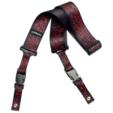 DIMARZIO STEVE VAI CLIPLOCK - ART STRAP BLACK