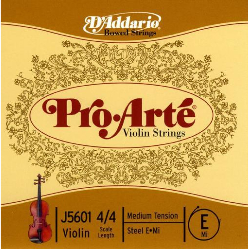 D`ADDARIO PRO-ART? VIOLIN SINGLE E STRING 4/4 Scale Medium Tension