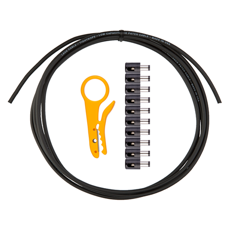 LAVA CABLE LCDCKT-B Tightrope Solder Free DC Kit (Black) Патч кабель для живлення педалей