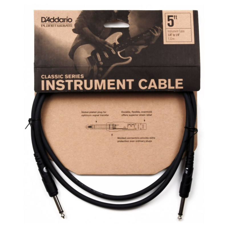 D`ADDARIO PW-CGT-05 Classic Series Instrument Cable (1.5m)