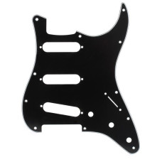 DIMARZIO FG2108B 3-PLY PICKGUARD FOR STRATOCASTER (BLACK)