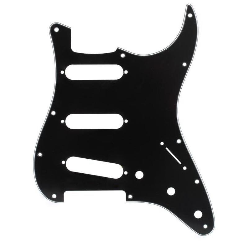 DIMARZIO FG2108B 3-PLY PICKGUARD FOR STRATOCASTER (BLACK)
