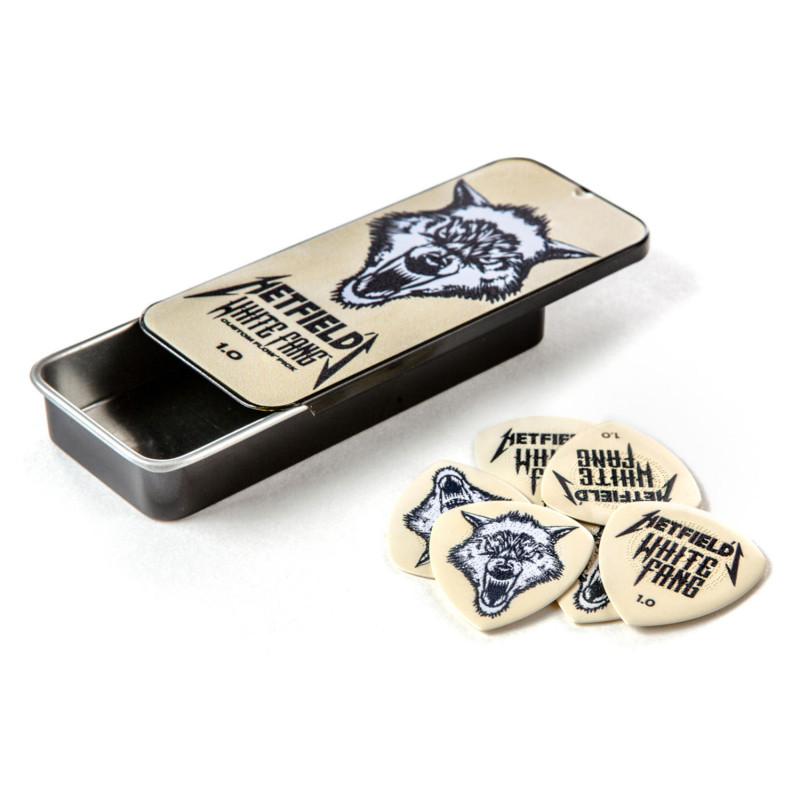 DUNLOP HETFIELD'S WHITE FANG CUSTOM FLOW PICK TIN 1.0MM Медіатори