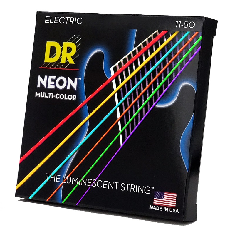 DR STRINGS NEON Multi-Color Electric - Heavy (11-50) Струни для електрогітари