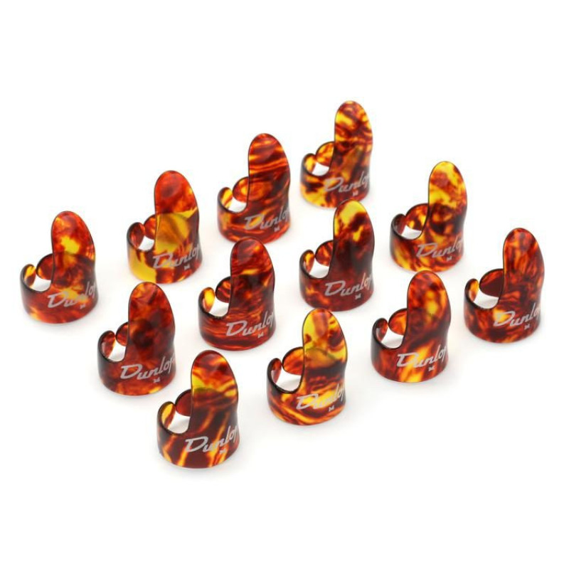 DUNLOP SHELL MEDIUM FINGER PICKS (12шт) Медіатори