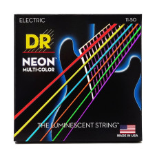 DR STRINGS NEON Multi-Color Electric - Heavy (11-50) Струни для електрогітари