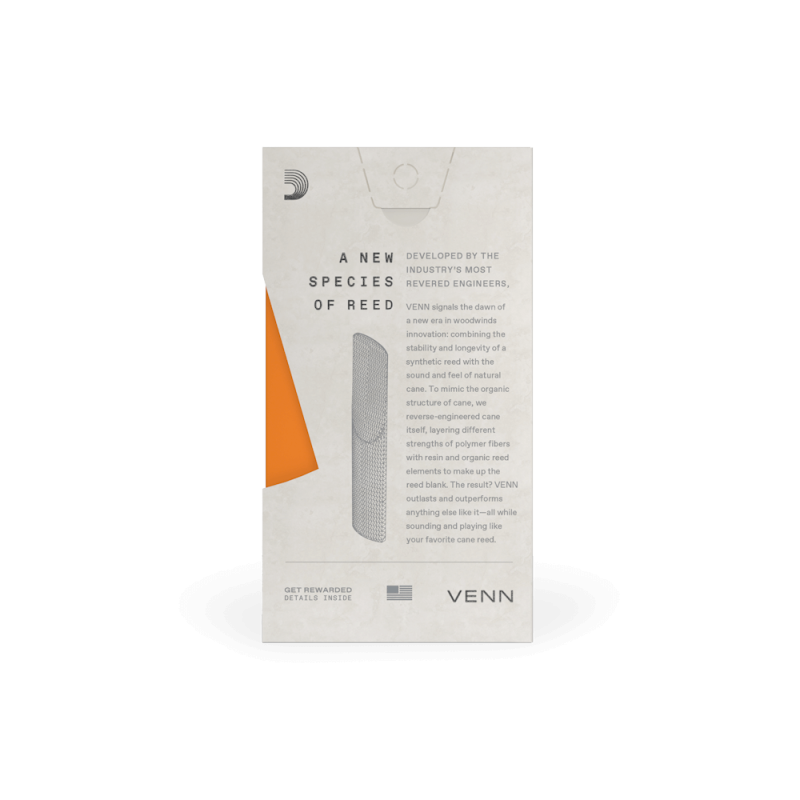 D'ADDARIO VENN ALTO SAXOPHONE REED #3.5