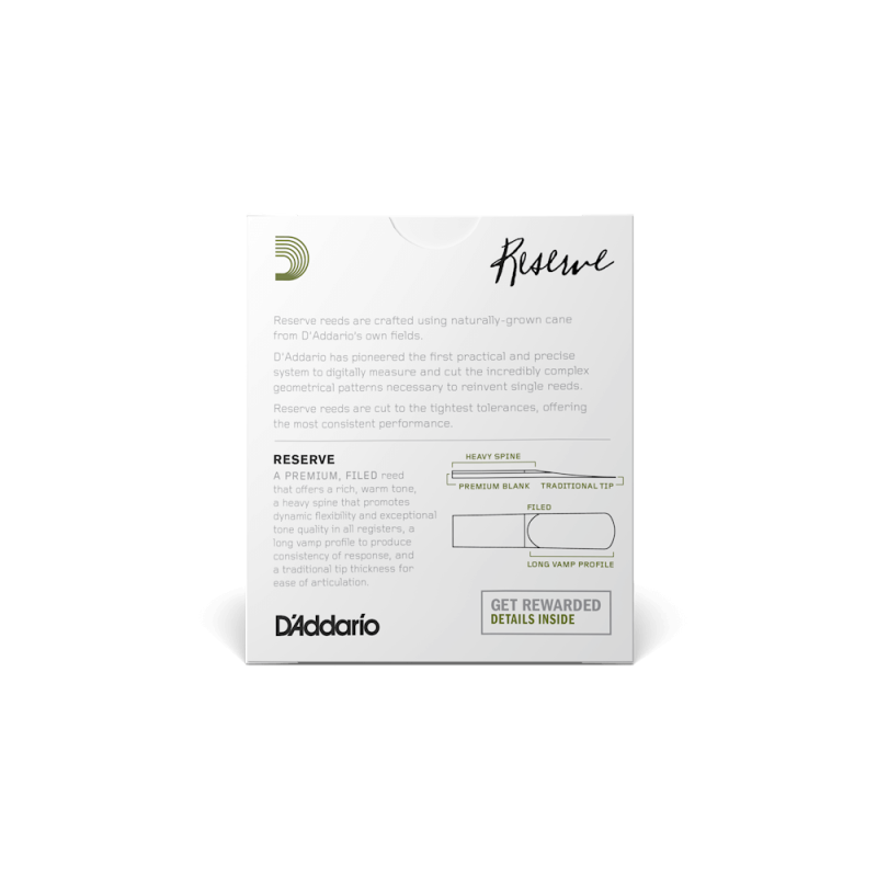 D`ADDARIO Reserve - Alto Sax #3.5 - 10 Pack