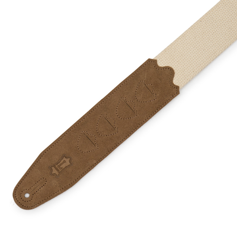 LEVY'S MC2PH-NAT 2 Natural Cotton Pick Holder Guitar strap Ремінь для гітари