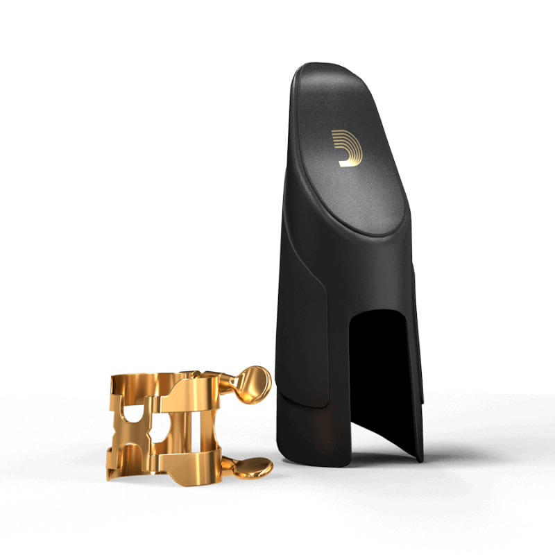 D`ADDARIO H-LIGATURE & CAP FOR TENOR SAXOPHONE Gold-Plated