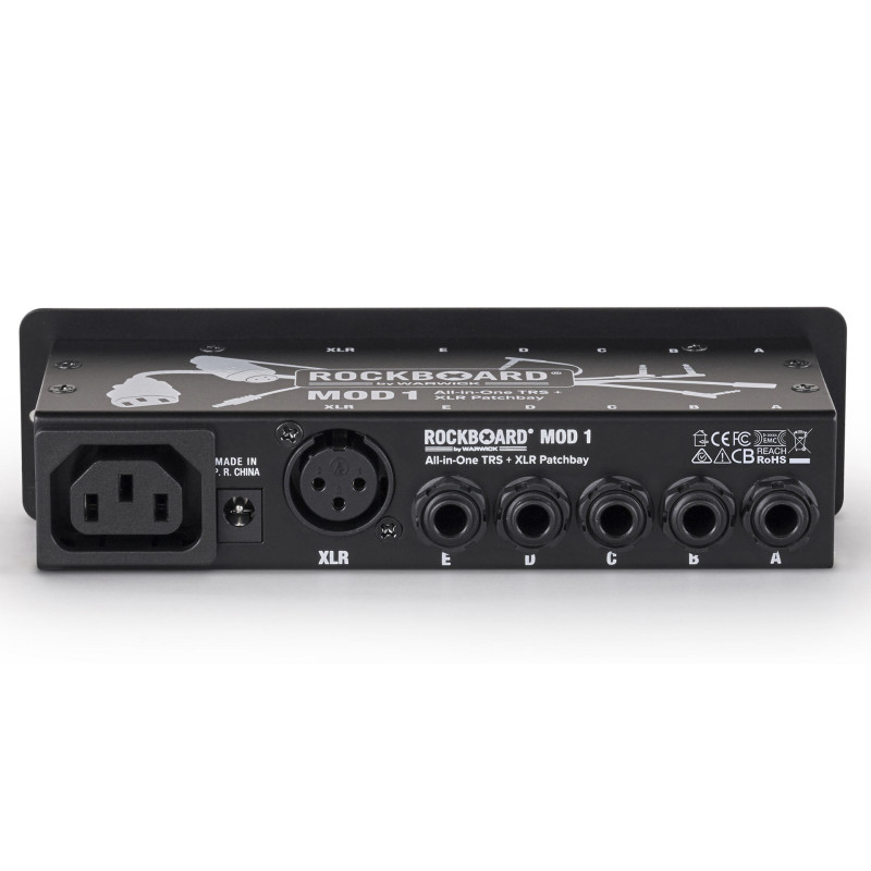 ROCKBOARD MOD 1 V2 All-in-One TRS & XLR, IEC & Barrel Patchbay