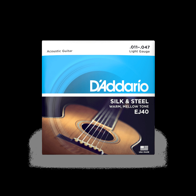 D‘ADDARIO EJ40 SILK & STEEL FOLK REGULAR LIGHT (11-47) Струни для акустичної гітари