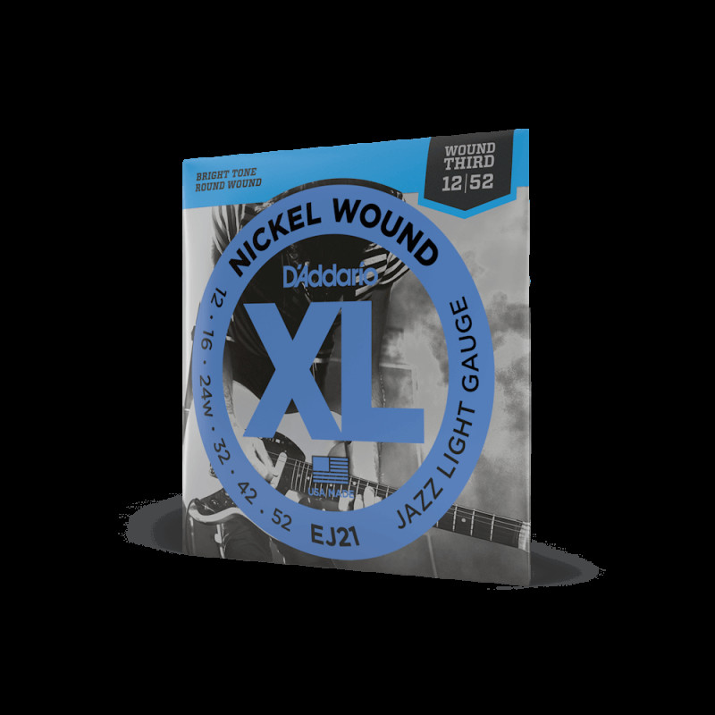 D‘ADDARIO EJ21 XL NICKEL WOUND JAZZ LIGHT (12-52) Струни для електрогітари